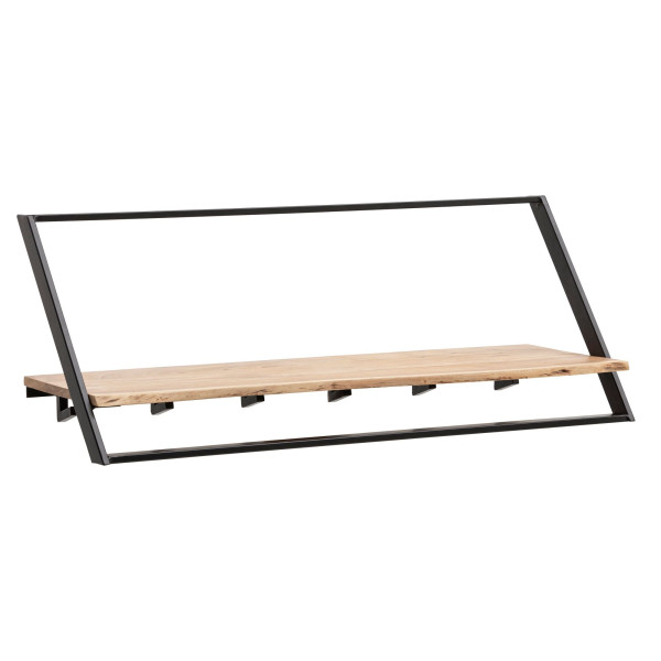 Garderobe in braun aus Materialmix