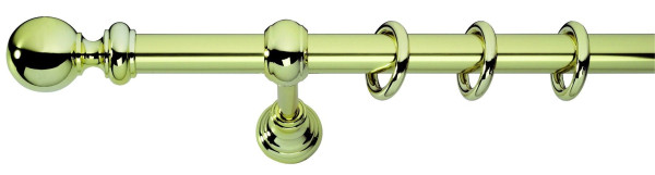 Fertiggarnitur 28mm in messingfarben aus Kunststoff
