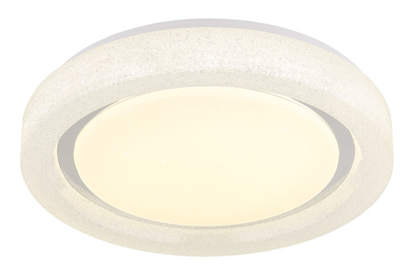 Deckenleuchte LED SPARKLE in weiß aus Materialmix