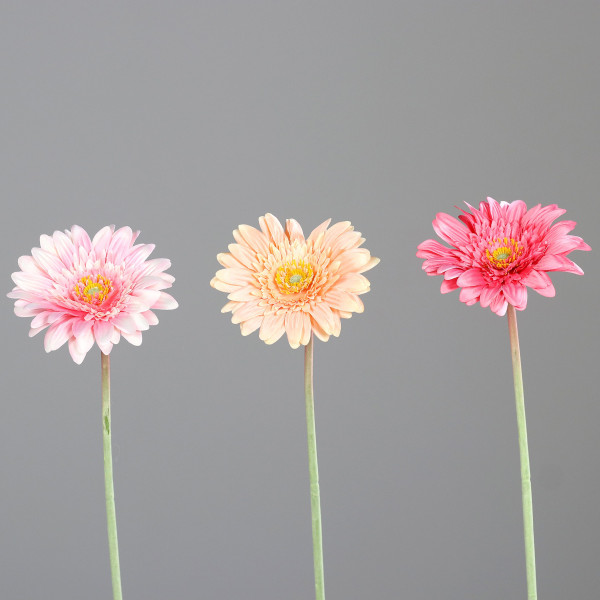 Kunstblume Gerbera in mehrfarbig aus Kunststoff