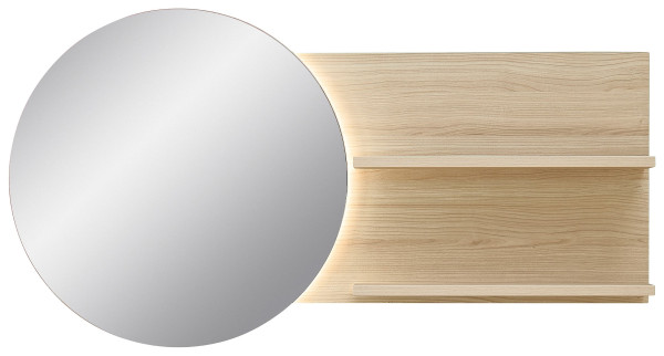 Spiegel HARPER ILMINSTER in Eiche/Basalt aus Dekor