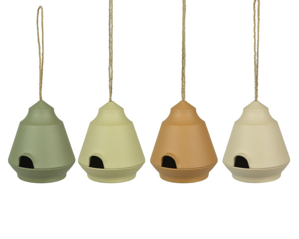 Vogelhaus PIETRO in mehrfarbig aus Bambus