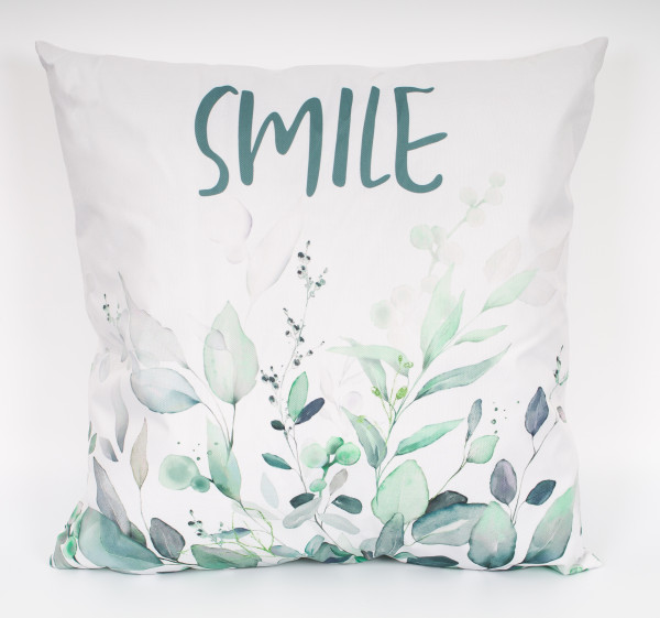 Kissen BLÄTTER in mehrfarbig aus Polyester