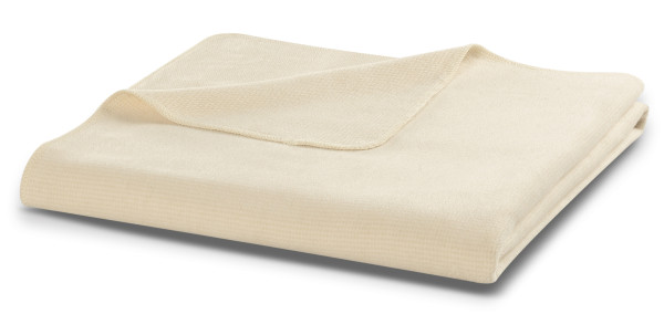 Wohndecke COTTON COMFORT in beige aus Baumwolle