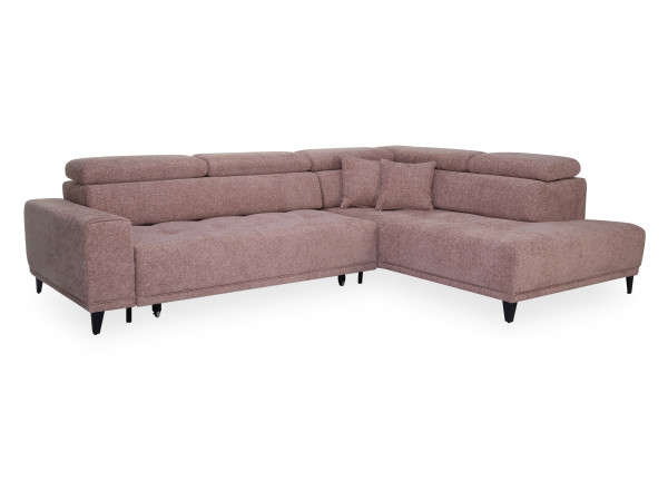 Polsterecke LIVIN CHANIA in rosa aus Stoff