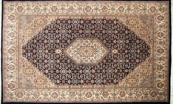Teppich Alwar Bidjar 170x240 in blau aus Schurwolle