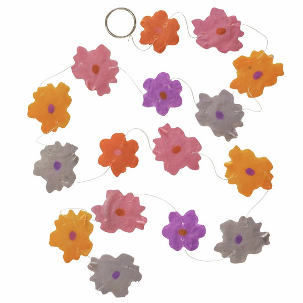 Capiz-Girlande ANTONIA in mehrfarbig aus 100 % Naturmaterial