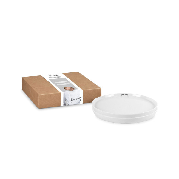 Teller-Set björn freitag in weiß aus Bone China
