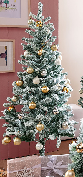 Weihnachtsbaum SNOWY PINE in weiß/grün aus Kunststoff