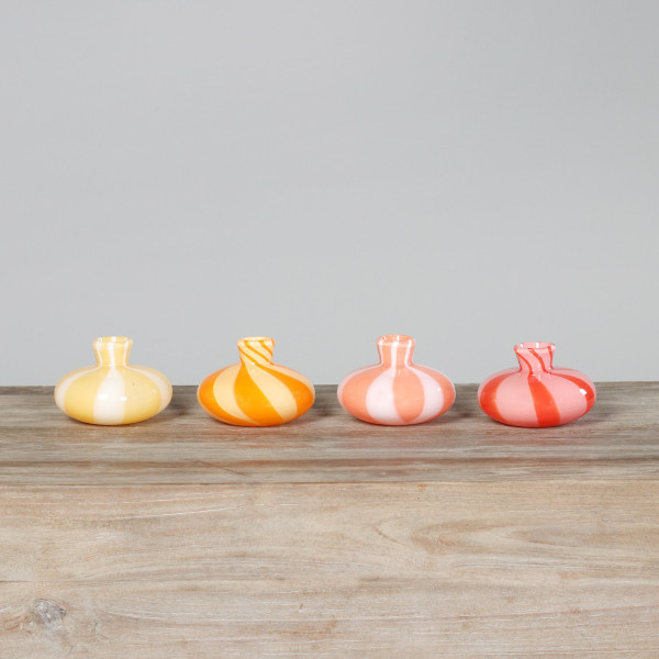 Vase in mehrfarbig aus Glas