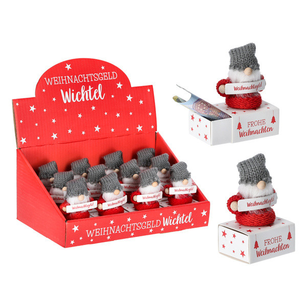 Geschenkbox WICHTEL X-MAS in mehrfarbig aus Papier