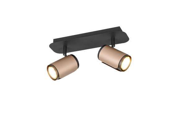 Strahler GILLAN in coffee aus Metall