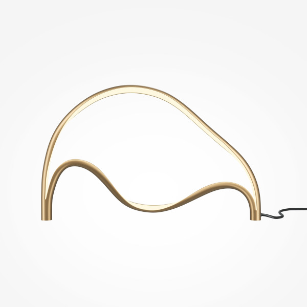 Tischleuchte PLONS in messingfarben aus Aluminium