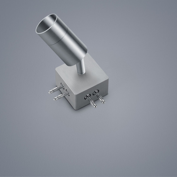 Strahler 90°Verbinder VIGO LED in Nickel aus Aluminium
