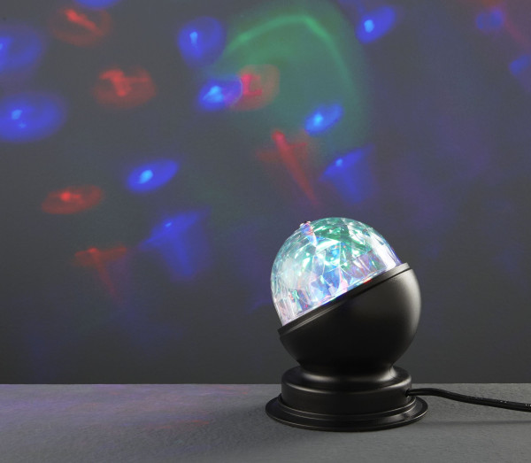 Tischleuchte LED DISCO in transparent aus Kunststoff
