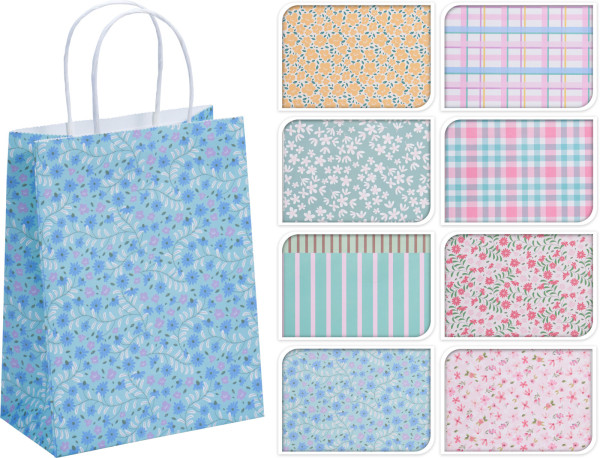 Geschenktasche PASTELL in mehrfarbig aus Papier