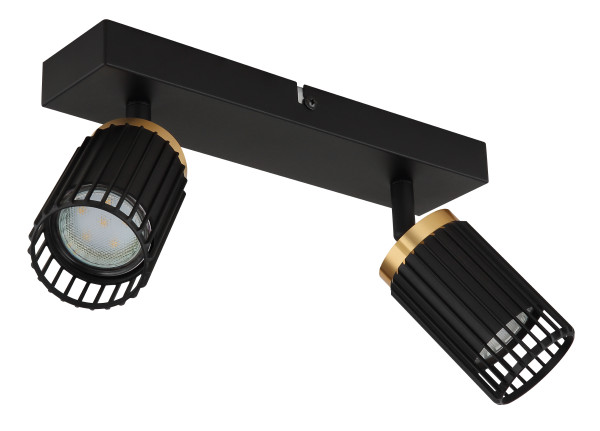 Strahler KORBEN in schwarz aus Metall