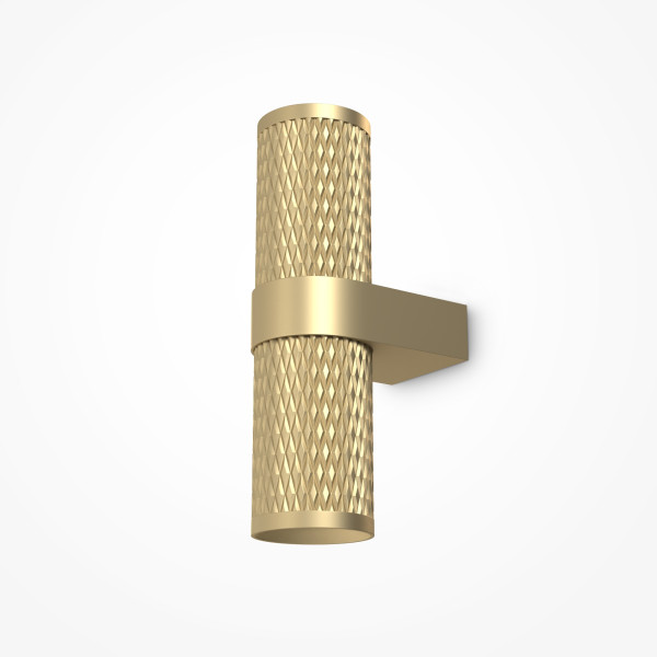 Wandleuchte FOCUS DESIGN in goldfarben aus Aluminium