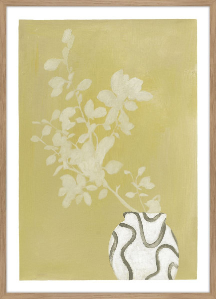 Kunstdruck VANILLA YELLOW in mehrfarbig