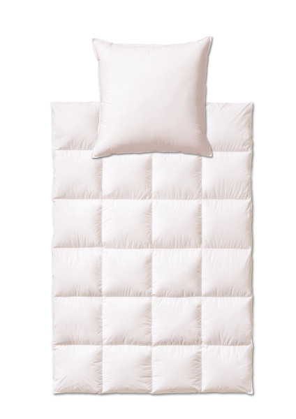 Betten-Set KIRA in weiß aus Daune/Feder