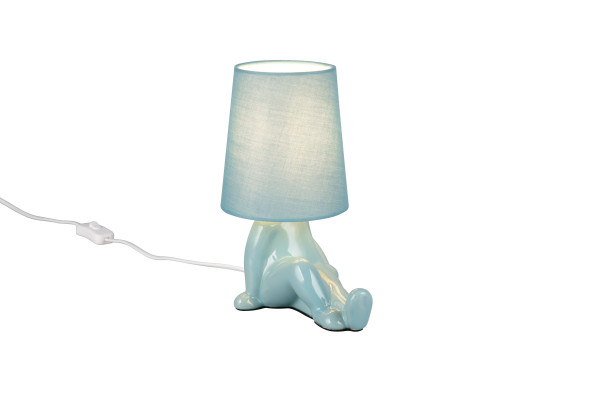 Tischleuchte HUMA blau in blau aus Keramik