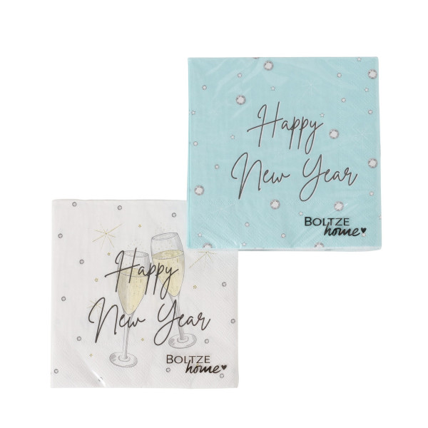 Servietten SILVESTER in mehrfarbig aus Papier