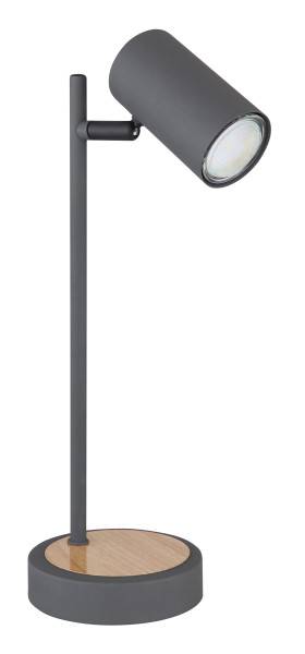Tischleuchte ROBBY in graphit aus Metall