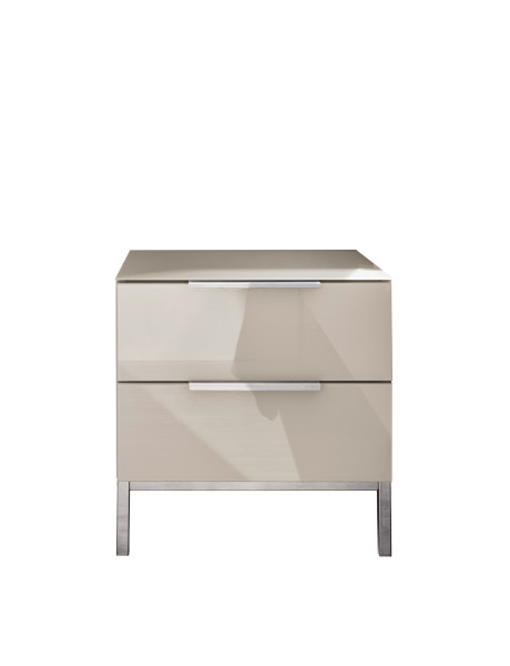 Nachtkonsole SYRINA in kaschmir aus Dekor