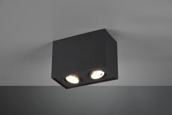 Deckenleuchte BISCUIT in schwarz aus Metall
