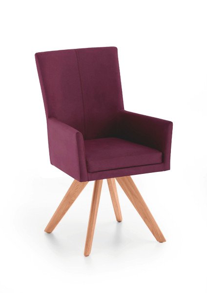 Polsterstuhl COLORADO in  Nirvana rot