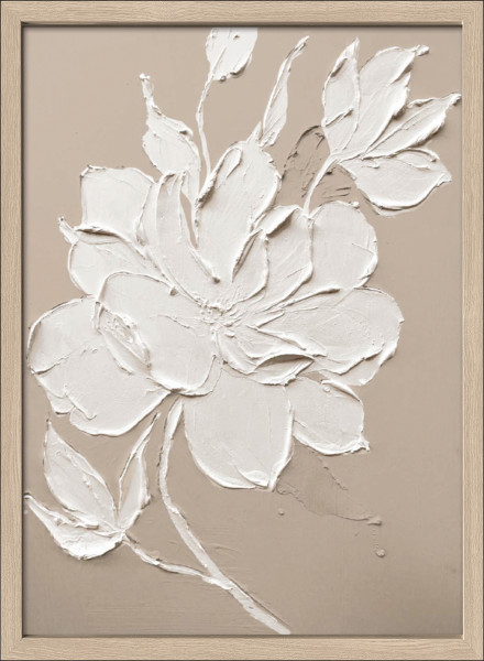 Bild RELIEF FLOWERS in mehrfarbig aus Holz