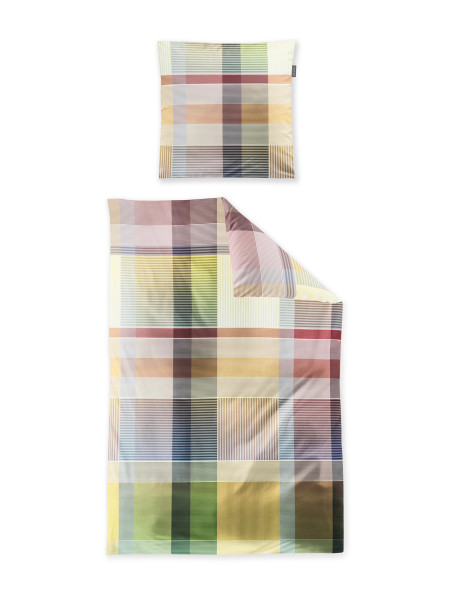 Bettwäsche WAVE Satin in mehrfarbig aus Baumwolle