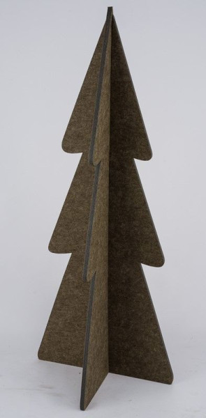 Weihnachtsbaum in braun aus Filz