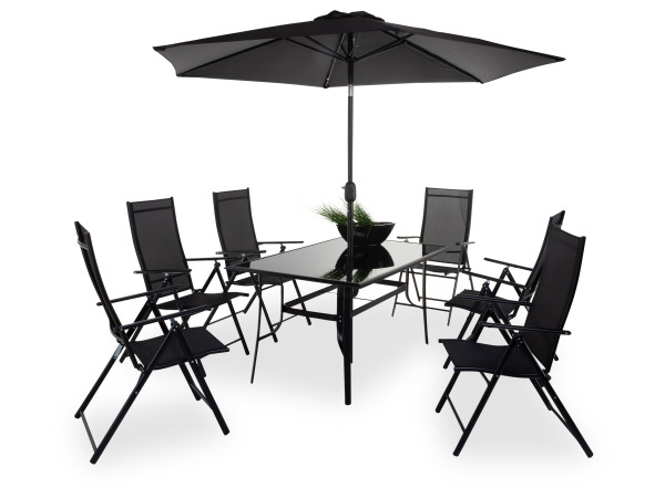 Tischgruppe-Set outdoor ANCONA 8-tlg.