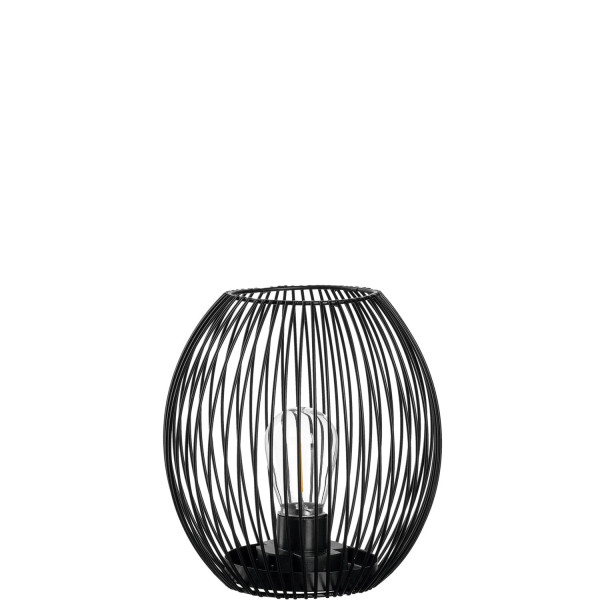 Laterne LEONARDO CASOLARE in schwarz