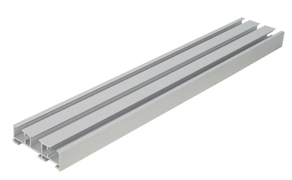 Vorhangschiene 3-läufig silber in silberfarben aus Aluminium