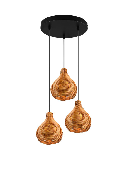 Pendelleuchte SPROUT in natur aus Materialmix