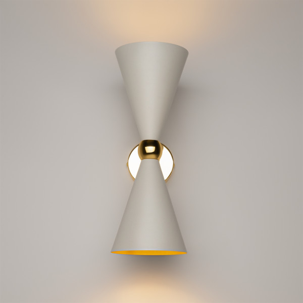 Wandleuchte VESPER in goldfarben aus Metall