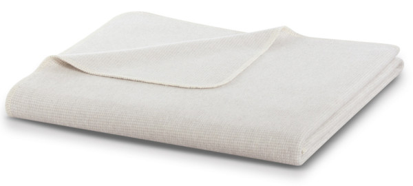 Wohndecke COTTON COMFORT in grau aus Baumwolle