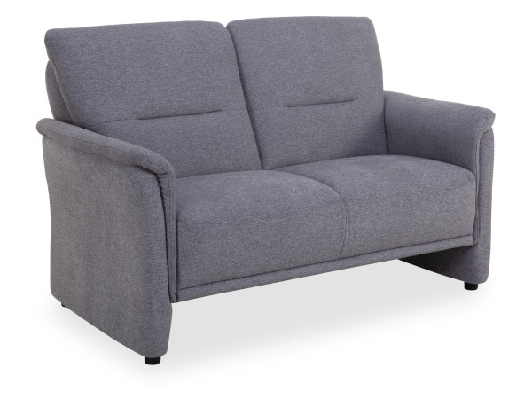 Sofa 2 Sitzer FULDA in grau aus Stoff