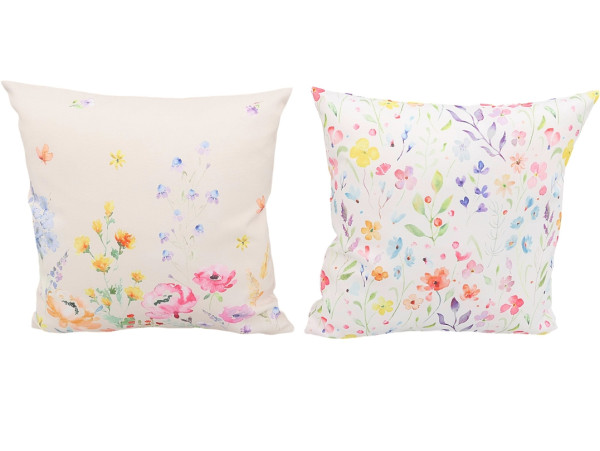 Kissen FLORAL in mehrfarbig aus Polyester