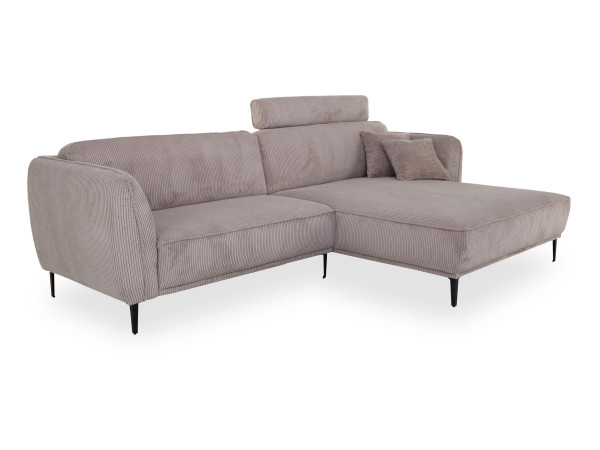 Polsterecke MAURINE in Cappuccino aus Stoff