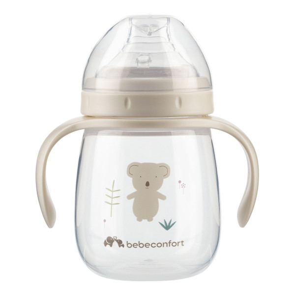 Trinkbecher WILD ANIMALS 240ml in sand aus Silikon