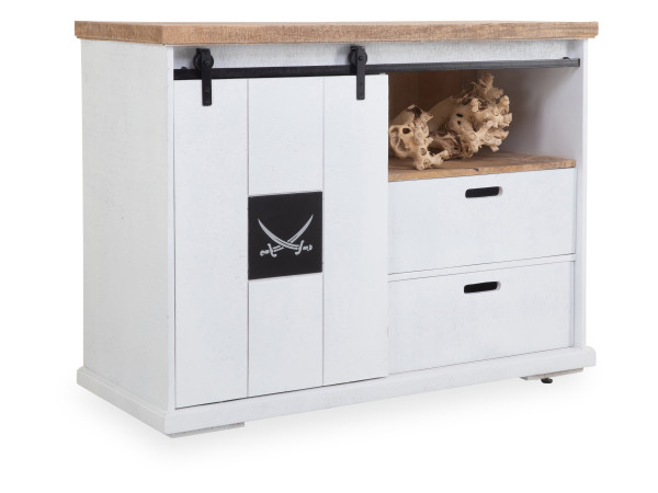 Kommode SANSIBAR HALMSTAD in mehrfarbig aus Mango