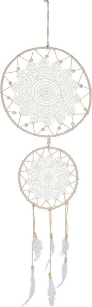 Dekoelement TRAUMFÄNGER in beige aus Polyester