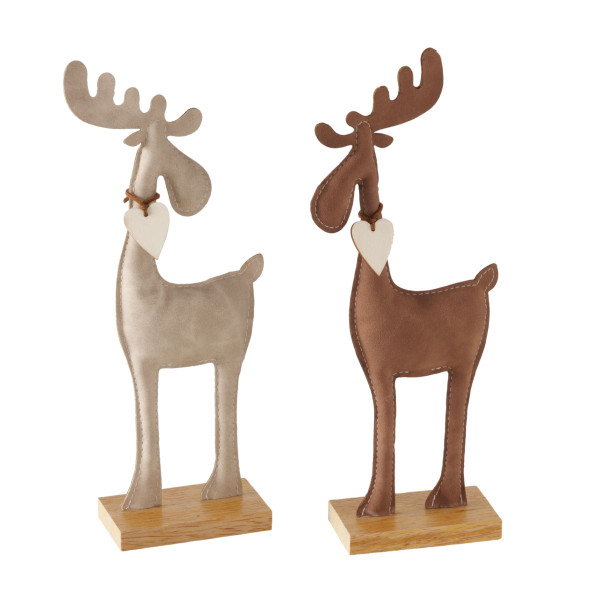 Dekofigur BOONER in mehrfarbig aus Materialmix