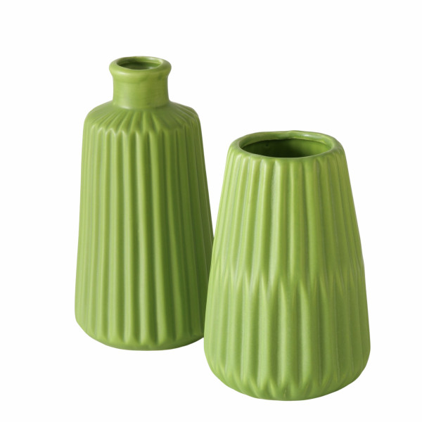 Vase ESKO in grün aus Porzellan
