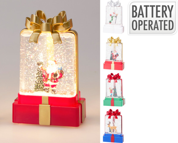 Dekoobjekt LED GESCHENK in mehrfarbig aus Polypropylen