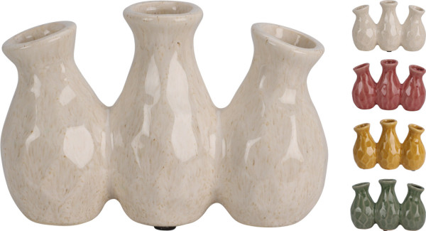 Vase ORGANIC in mehrfarbig aus Steinzeug