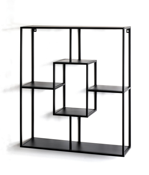 Wandregal in schwarz aus Metall